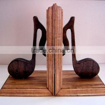 Bookends, Wooden and Metal Bookends, Music Note Bookends