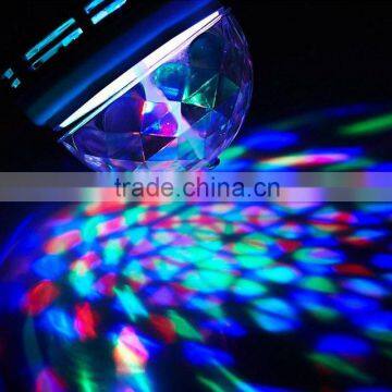 110V 220V RGB Rotating Disco Led Changing Color Lamp