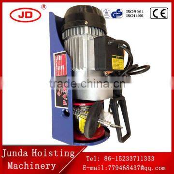 12M light weight electric crane CE GS approved 220V PA 300KG mini wire rope electric hoist