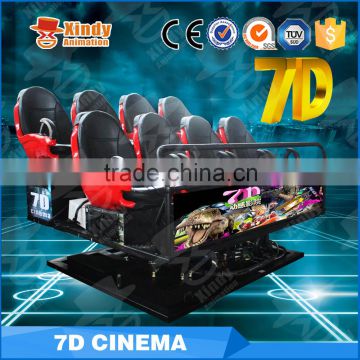 Factory Price Theme Park 6/8/9/12 Seats 6Dof Motion Platform 5D Cinema