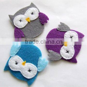 kids clothing patch felt owl applique