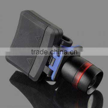 120 Lumens PE LED Headlight 3 Modes Water Resistant Lampe Frontale Headlamp Zoomable Clip-on Cap Hat Head Lamp Light photo-5