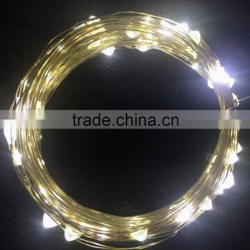 LED String Lights Copper Wire LED Lights, 100 LEDs Waterproof Starry String Lights, 33ft 10m Warm White LED