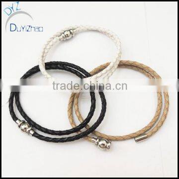 Wholesale plain leather bracelets for engraving