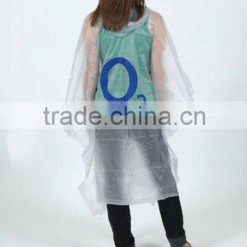 reusable clear rain poncho