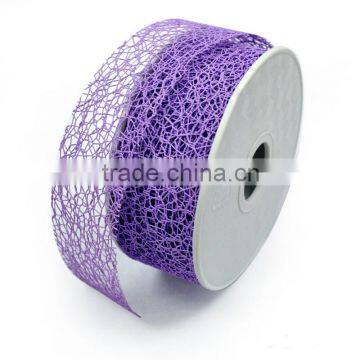 Wholesale Christmas decoration mesh net ribbon