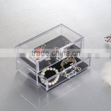 2016 Newest Transparent plastic drawer dividers for makeup cosmetic