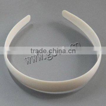 Hair Band Findings Plastic white