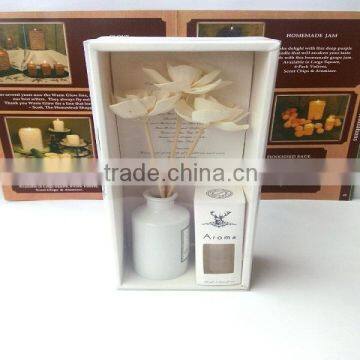 Artificial Sola Flower With Ceramic Fragrance Reed Diffuser For Decoration