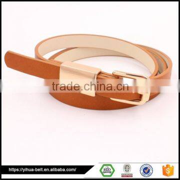 Light color pu fashion belt for women