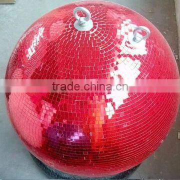 30inch 75cm led double hoops mirror ball night club stage decor glass ball floats for sale