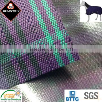 PU Coated Waterproof Breathable Polyester oxford Horse Rug Ripstop Fabric