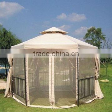 2015 New Design Steel Gazebo Tent With Mosquito