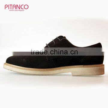 Swede Leather Lace-up Mens Casual Shoes photo-3