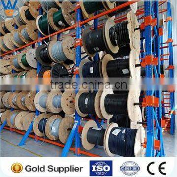 Adjustable Warehouse Powder coated cable storage racking for warehouse factory