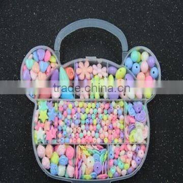 Children jewelry accessories acrylic DIY beads kit for bracelet making