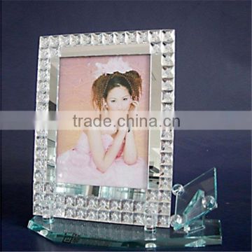 personalized fashionable crystal sounveir gifts 4x6 picture frames glass