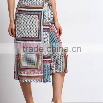 2016 Latest Wide Leg Sleeve Midi Length Women Palazzo Pants photo-5