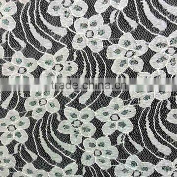 Colorful flower lace fabric bright nylon