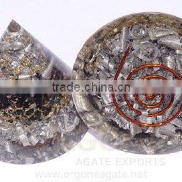 Orgone Black Tourmaline Aluminium Layer Antenna : Wholesale Black Tourmaline Orgonite Product