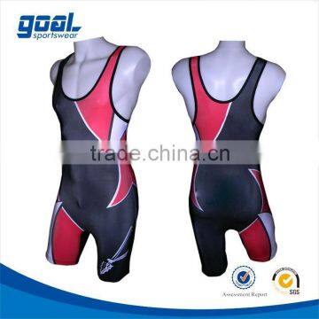 Dri fit factory price top quality wrestling singlet for men