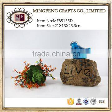 Fiber Clay Resin Garden Bird Figurines photo-3