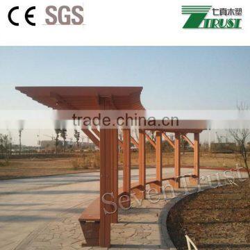 outdoor wpc pergola with high quality made in china