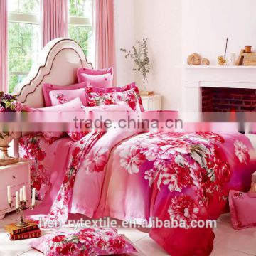 100% cotton chinese flower bed bedding set 4pcs bedding set