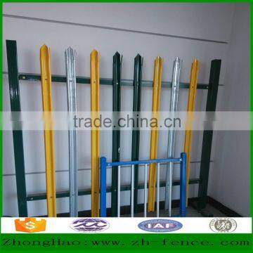 Factory directly sale hot dipped galvanized and PVC coated palisade fence