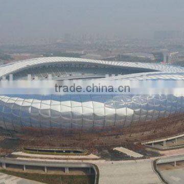 Color customized sports stand architecture membrane structure building PTFE