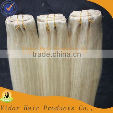 Hot Wholesale 100% Human Hair Clip In Hair Extensions , Clip Natural Hair Bangs,