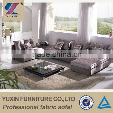 corner sofa set/modular U shape fabric sofa set