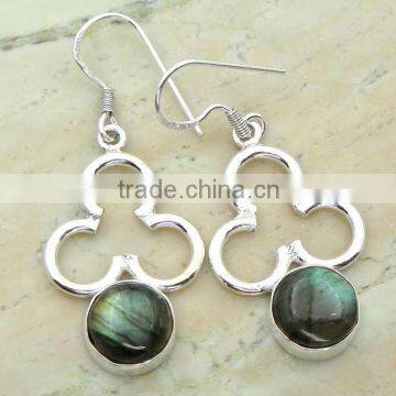 GENUINE labradorite AND .925 FASHION EARRINGS