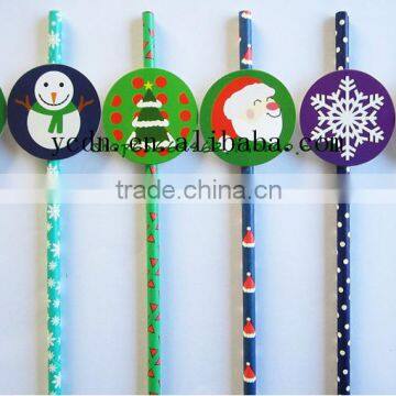 Christmas party drinking Straws paper straw