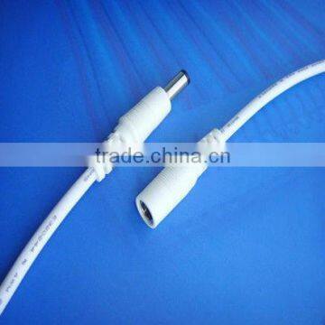 Easy install RoHs UL Standard DC Stecker and DC Steckdose 2.1*5.5mm White