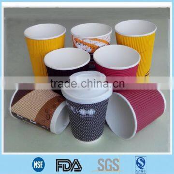 Colourful and LOGO printed ripple wrap hot cups