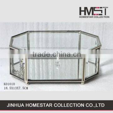 Factory wholesale decorative jewelry glass gift boxes for sale