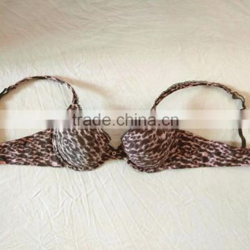 Hot Sale Leopard Designed Bra Women's Brushed Cotton Leopard Prints Bra