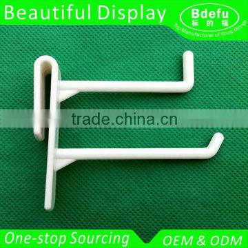 Plastic Double Wires Hook Display for Cardboard