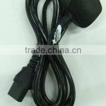 Power supply cable with three pin socket for XBOX360 slim