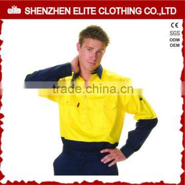 china wholesale custom yellow navy blue safety clothes 3m