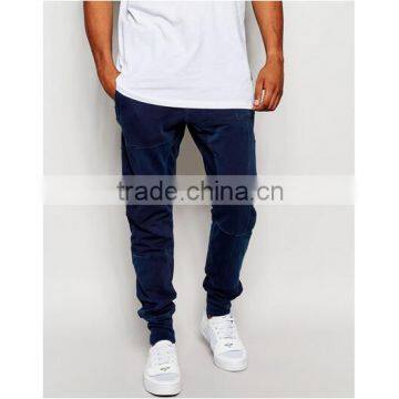 Wholesale block designs jean sweatpants for men high quality sweat pants