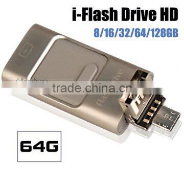Timiya 3in1 mobile iFlash Driver Micro usb/ 8Pin USB 2.0 i-Flash Driver for iPhone for Android Smartphones
