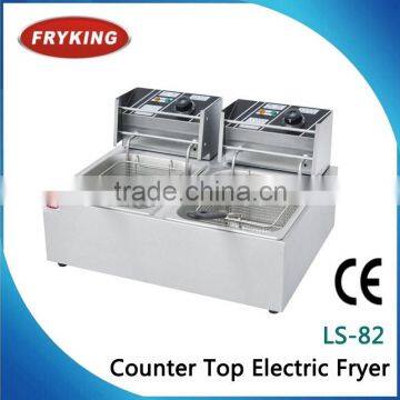 Dual Tanks Continuous French Fries Electric Deep Fryer(2-Tank/2-Basket)