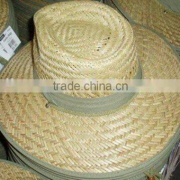 rush hollow straw hat