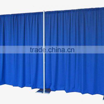 Cheap used 50ft Wide by 8ft Tall Pipe and Drape (Black Premier Drape)