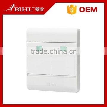 wholesale uk new product ideas wall switch with 2 gang 2 way wall switch