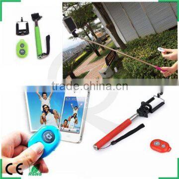 universal wireless selfie stick monopod with selfie remote shutter button