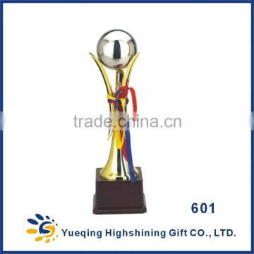 Plastic Base Silver Ball Sport Competition Awards 601 Gold Trophy
