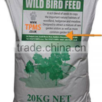 Birdseeds bag 40lb bird feed bag 50lb animal feed woven bag 25kg